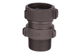 2" Female NPSH x 2" Male NPT, Swivel, Rocker Lug, Red Head Brass
