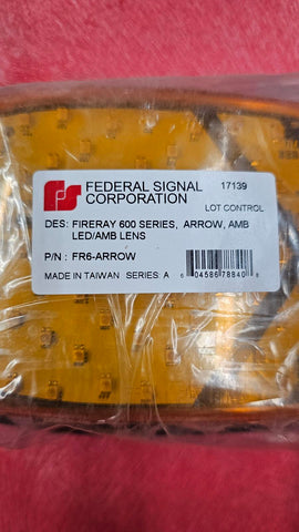 Clearance - Federal Signal, FireRay LED 600 Series, Amber Arrow, 4" x 6"