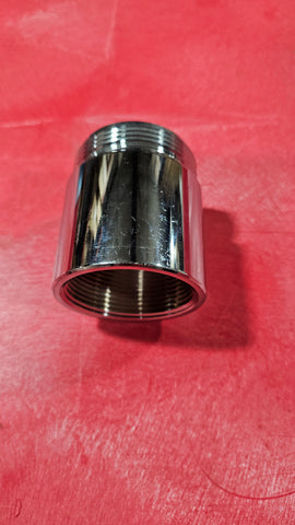 Clearance - 2.5" Female NPT x 2.5" Male NH, Chrome Tank Fill Adapter