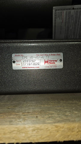 Clearance - Hannay Reels, EPC28-25-26-RT, Power Cable Storage Reel *** Not For Live Connections ***