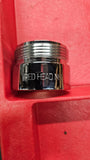 Clearance - Tank Fill Adapter, 1.5" Female NPT x 1.5" Male NH, Chrome, Red Head Brass