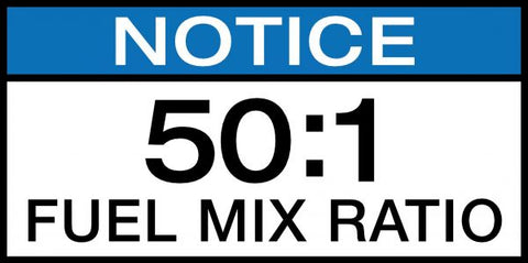 Decal - Oil/Fuel Mix Ratio